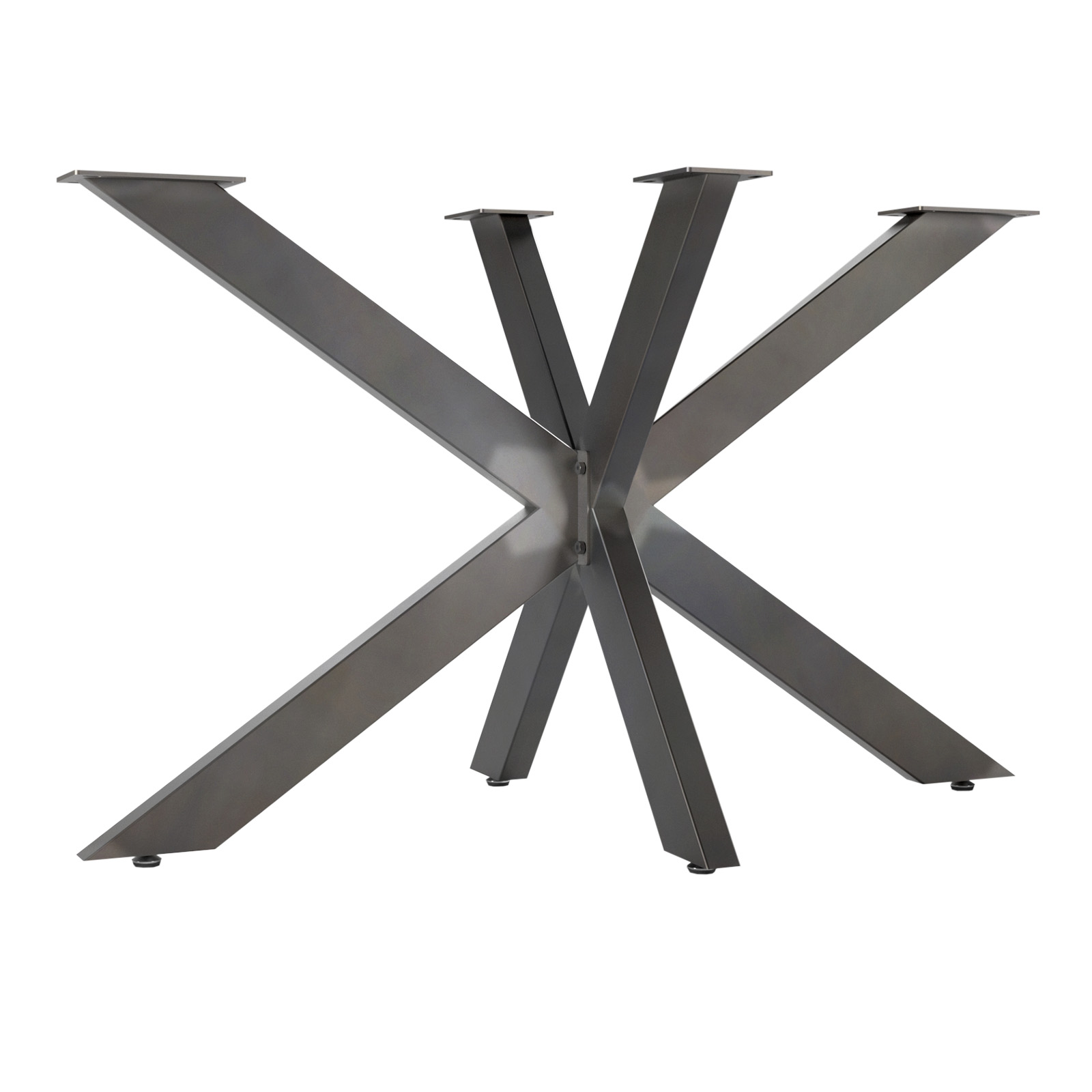 TISCHGESTELL SPIDER Tischkufen Schwerlast Tischbein Design metall Kreuzgestell